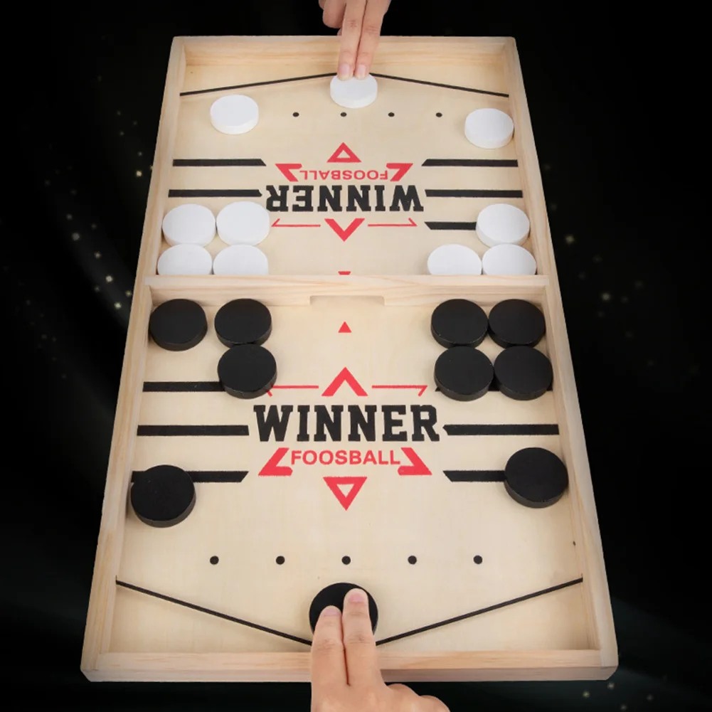 Party Games For 7 People - 슬링퍽 보드 게임 나무 하키 파티