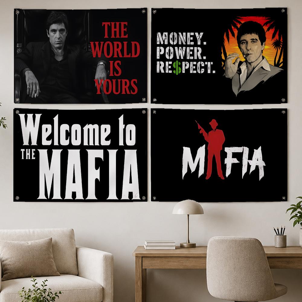 Party Games Mafia - 클래식 게임 마피아 플래그, 실내 장식용