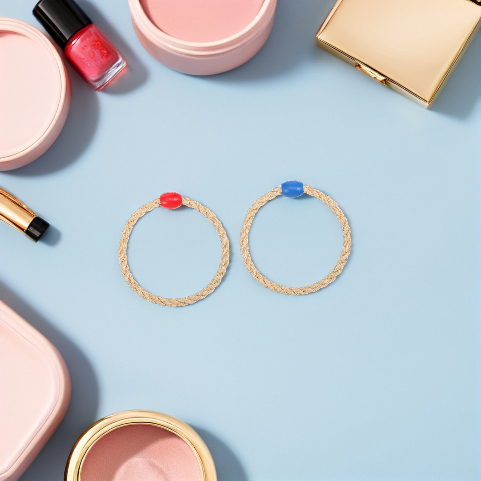 Ring Toss Outdoor - 15개들이 야외용 사이잘 로프 링 세트,