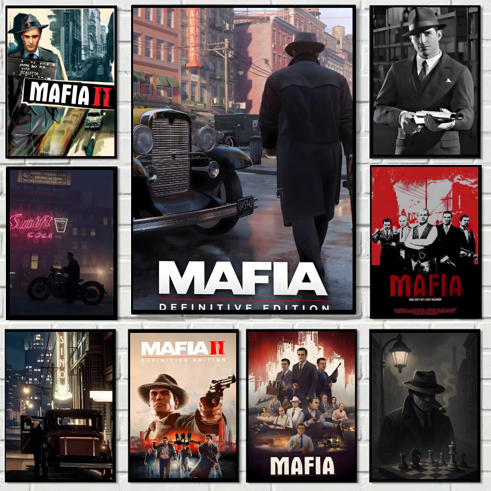 게임 M-마피아 포스터, 접착식 데칼, 거실, 침실,  - Party Games Mafia 리뷰 및 가격