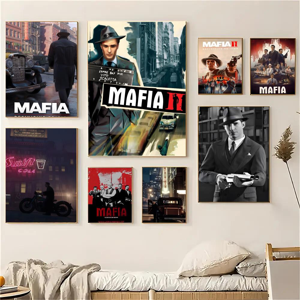 게임 M-마피아 포스터, 접착식 데칼, 거실, 침실,  - Party Games Mafia 리뷰 및 가격