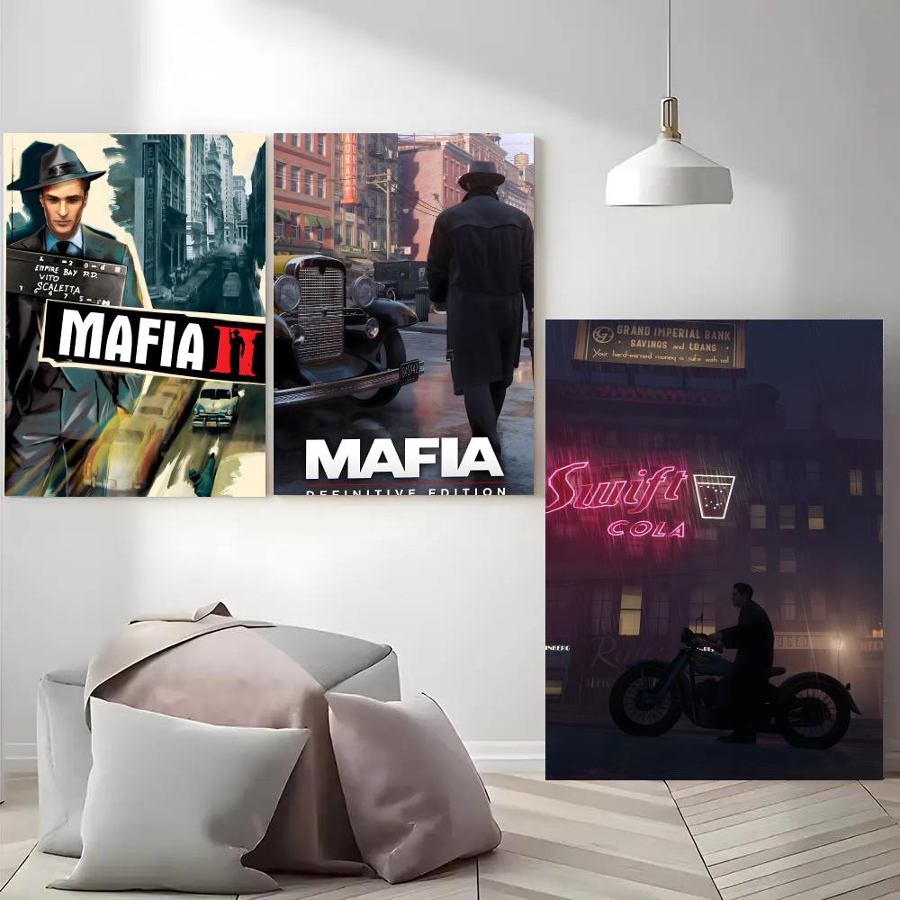 게임 M-마피아 포스터, 접착식 데칼, 거실, 침실,  - Party Games Mafia 리뷰 및 가격
