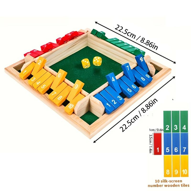박스 게임 나무 주사위 4면 플립 카드 2~4인용 성인 - Party Games For 7 People 리뷰 및 가격