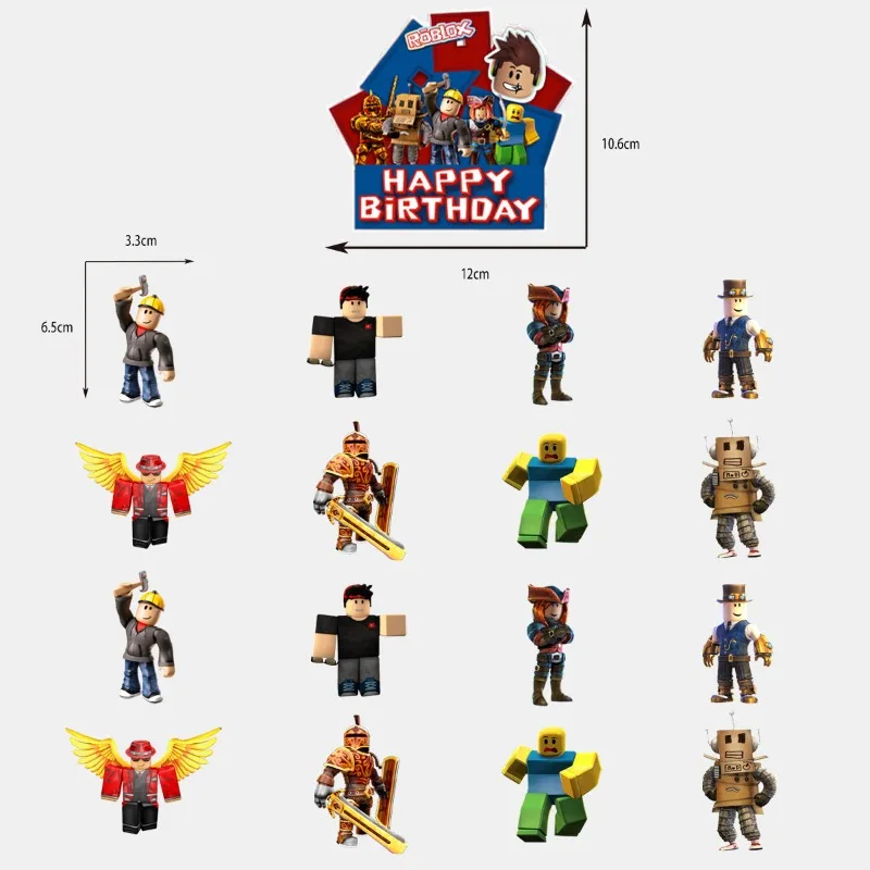 로블록스 게임 만화 생일 파티 풍선 깃발 케이크 토퍼  - Party Games In Roblox 리뷰 및 가격