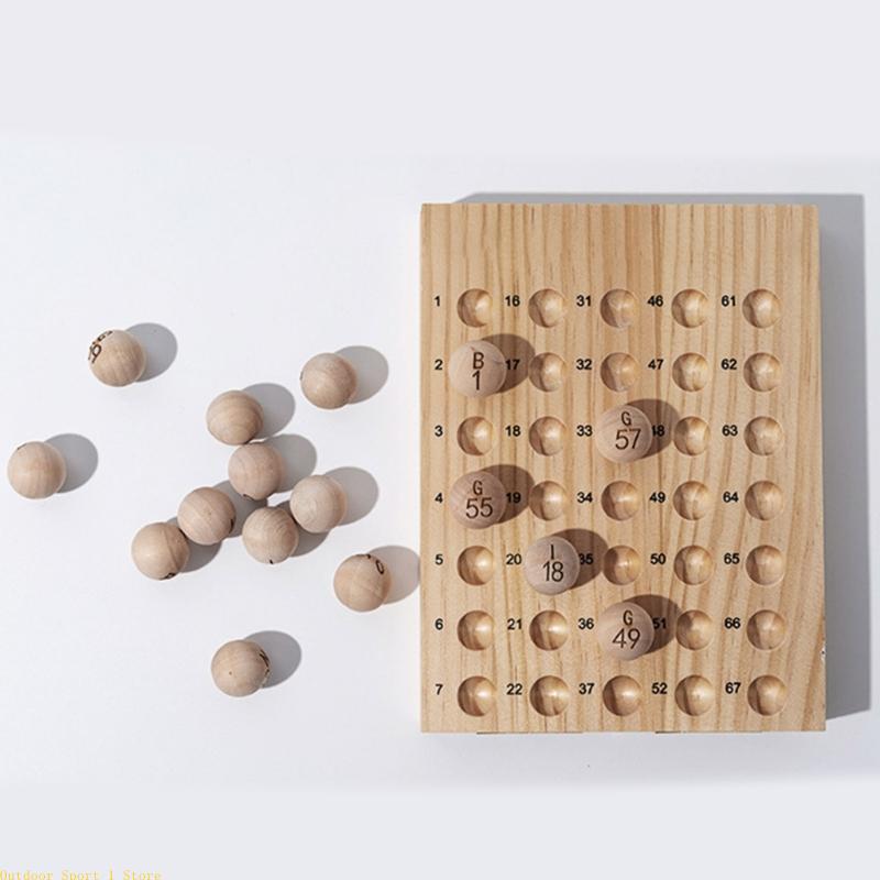 A0KA 75Pcs 천연 나무 빙고 공 게임 파티를위한 - Party Games Bingo 리뷰 및 가격