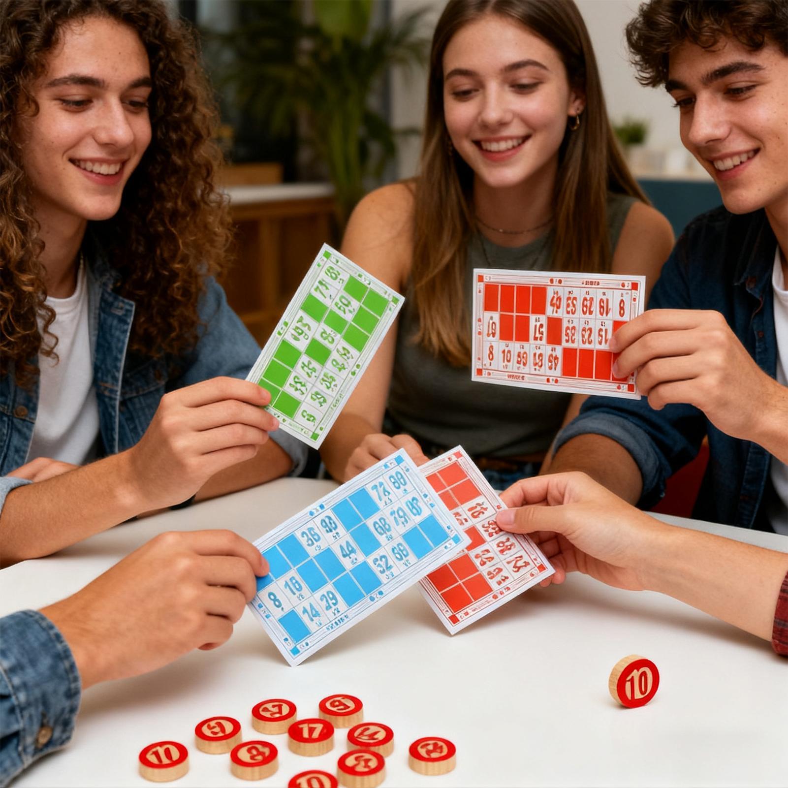 빈티지 나무 빙고 게임 세트 큰 글씨 카드 재미있는 가 - Party Games Bingo 리뷰 및 가격