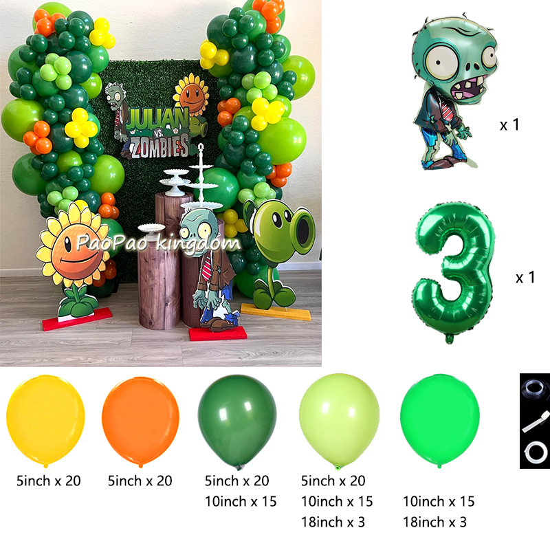 식물 대 좀비 풍선 만화 게임 풍선 아치 키트 숫자 1 - Party Games Easter For Kids 리뷰 및 가격