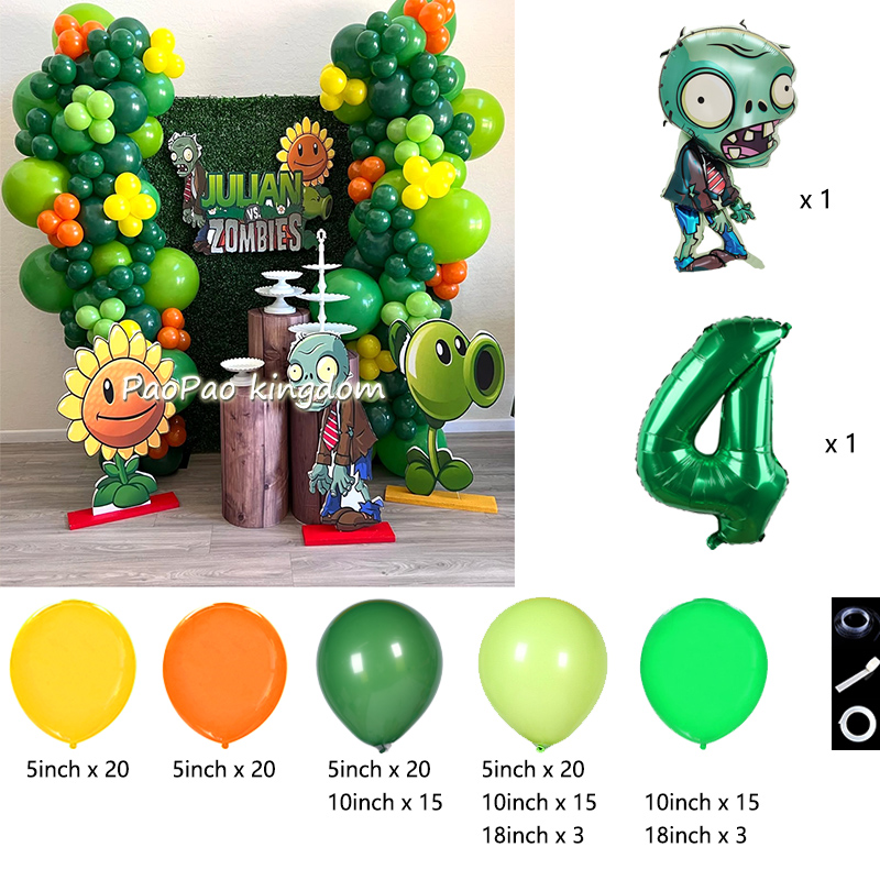 식물 대 좀비 풍선 만화 게임 풍선 아치 키트 숫자 1 - Party Games Easter For Kids 리뷰 및 가격