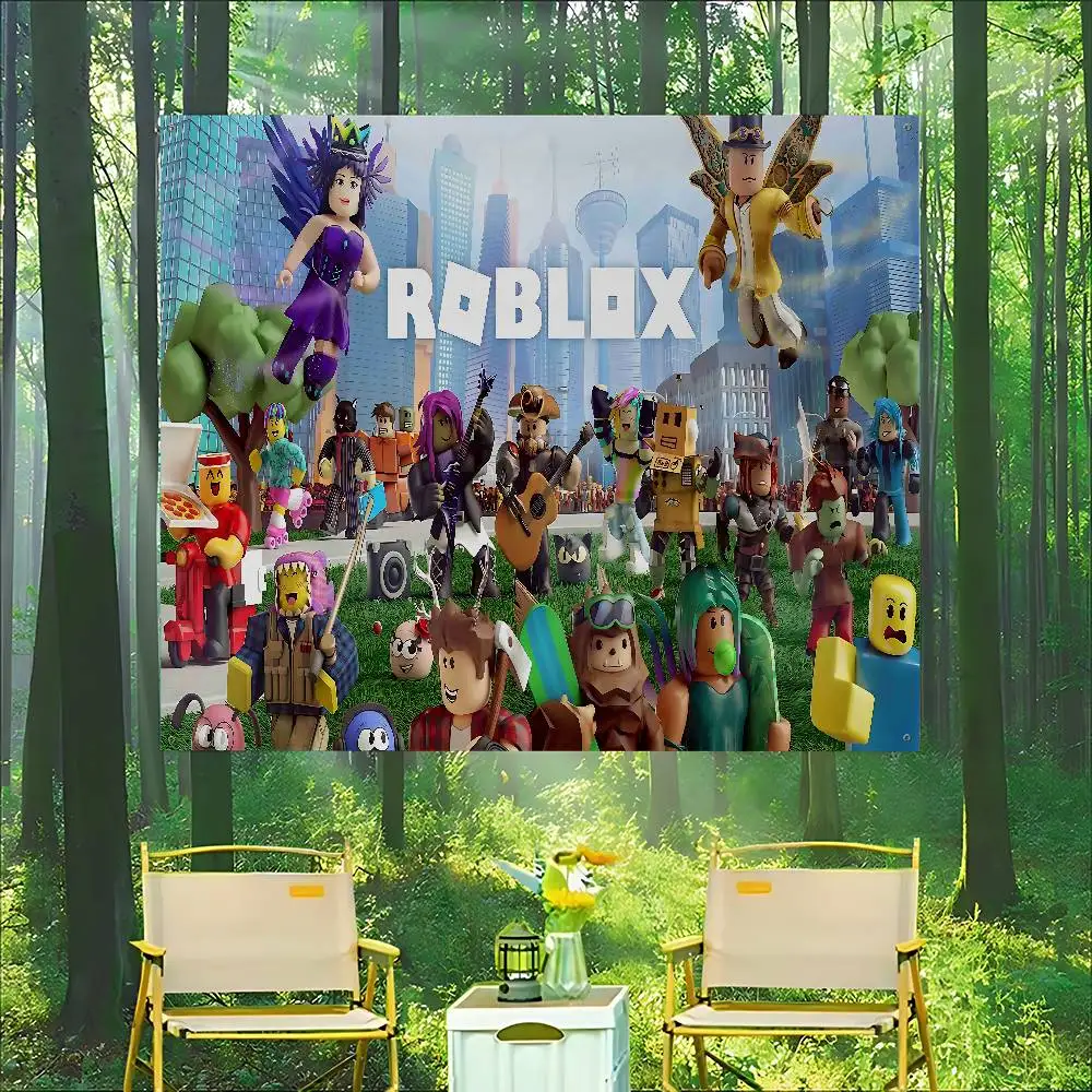 R-Roblox 게임 고급 인쇄 광고 깃발 회사 파티  - Party Games In Roblox 리뷰 및 가격