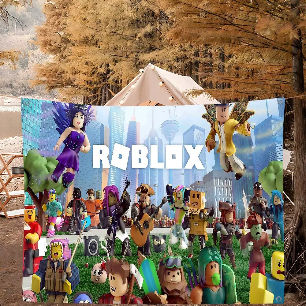 R-Roblox 게임 고급 인쇄 광고 깃발 회사 파티  - Party Games In Roblox 리뷰 및 가격