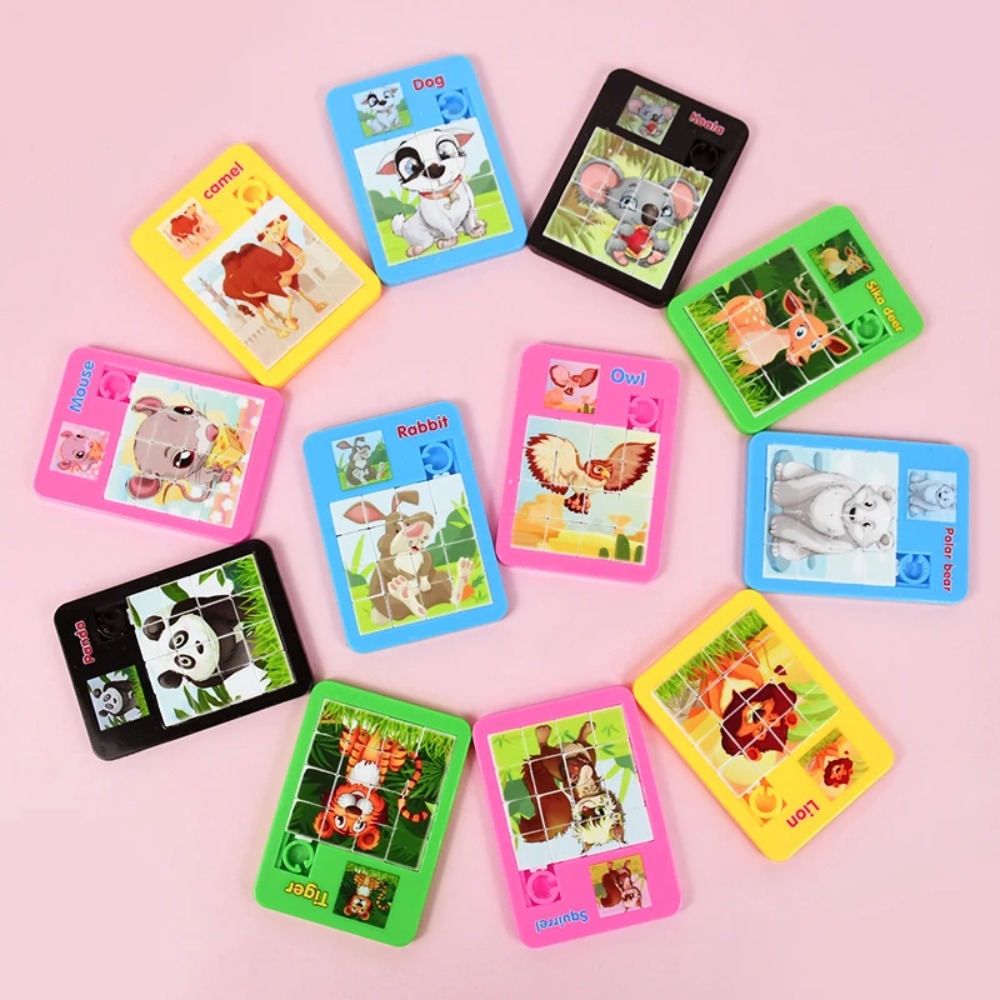 10-50 Pcs 재미있는 만화 퍼즐 동물 퍼즐 게임  - Party Games Easter 리뷰 및 가격