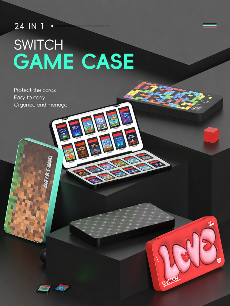 DATA FROG 24-in-1 게임 카드 홀더 보관  - Party Games Nintendo 리뷰 및 가격
