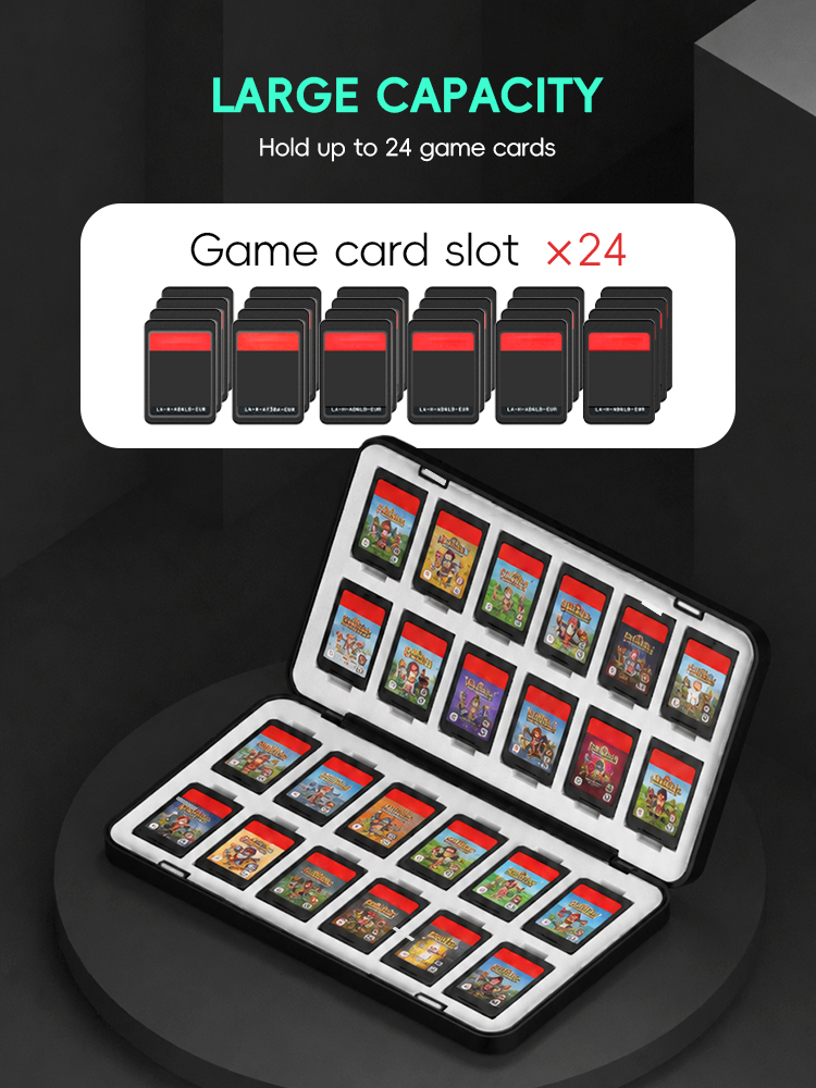 DATA FROG 24-in-1 게임 카드 홀더 보관  - Party Games Nintendo 리뷰 및 가격